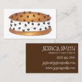 チップチョコレートチップクッキーアイスクリームサンドイッチ 名刺 (正面/裏面)