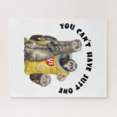 チップバッグ付きフェレットは1本しか持てない ジグソーパズル (横)