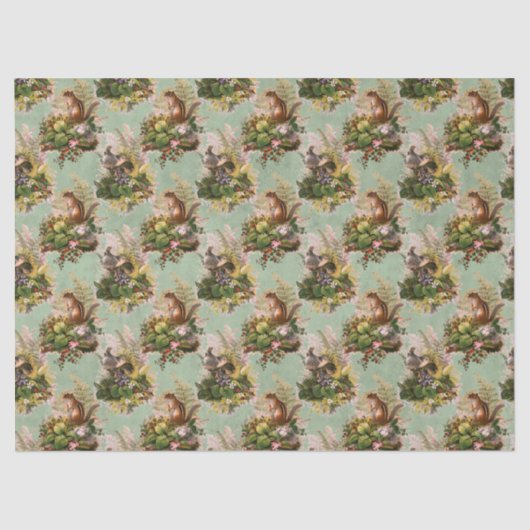 チップマンクスと鳥の切り離し 薄葉紙 (正面)