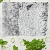 チップマンクスケッチ キッチンタオル (折り畳み)