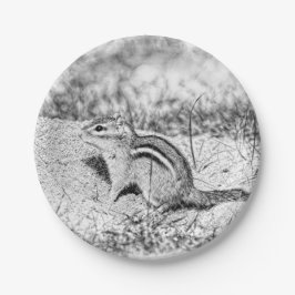 チップマンクスケッチ ペーパープレート