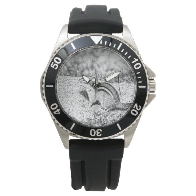 チップマンクスケッチ 腕時計 (正面)