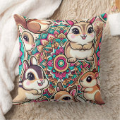 「チップマンクス&コットンテール」 クッション (ブランケット)