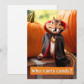 チップマンク・ヴァンパイア 招待状 (正面/裏面)