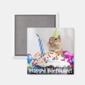 チップムンク誕生祝い マグネット (正面/裏面)