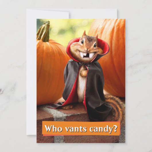 チップムンク・ヴァンパイア 招待状 (正面)