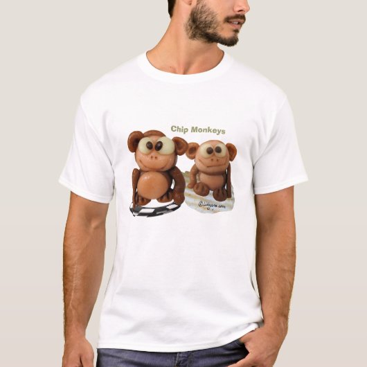 チップモンキーキッズおもしろTシャツ Tシャツ (正面)