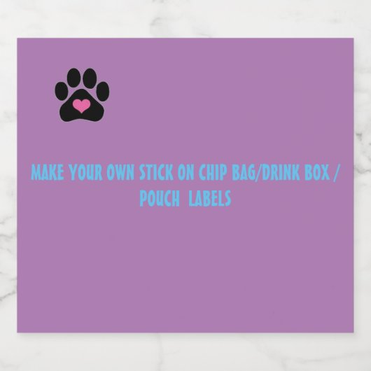 チップ上に貼り付けるバッグラベル/飲料箱/パウチラベル リキュールボトルラベル (シングルラベル)