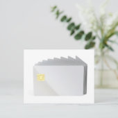 チップ空白の付きプラスチックカード ポストカード (スタンド正面)