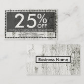 チップ絵を描クーポンカード 割引カード (正面/裏面)