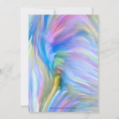 チップ絵を描ジェンダーがピンクのブルーの招待状を明かす 招待状 (裏面)