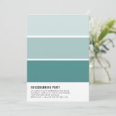 チップ絵を描引っ越し祝いパーティーパーティの招待状 招待状 (スタンド正面)