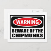 チップ警告マンクスのはがきに用心せよ ポストカード (正面/裏面)