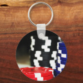 チップ賭博カジノウィンゲームラッキーリスクベット キーホルダー (正面)
