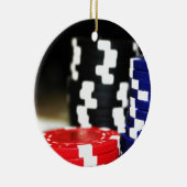 チップ賭博カジノウィンゲームラッキーリスクベット セラミックオーナメント (右)