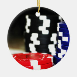 チップ賭博カジノウィンゲームラッキーリスクベット セラミックオーナメント