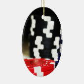 チップ賭博カジノウィンゲームラッキーリスクベット セラミックオーナメント (右)