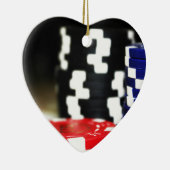 チップ賭博カジノウィンゲームラッキーリスクベット セラミックオーナメント (右)