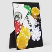 チップ賭博カジノウィンゲームラッキーリスクベット フォトプラーク (側面)