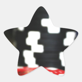 チップ賭博カジノウィンゲームラッキーリスクベット 星シール