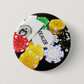 チップ賭博カジノウィンゲームラッキーリスクベット 缶バッジ
