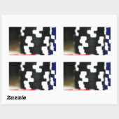 チップ賭博カジノウィンゲームラッキーリスクベット 長方形シール (シート)