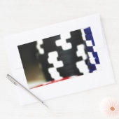 チップ賭博カジノウィンゲームラッキーリスクベット 長方形シール (封筒)