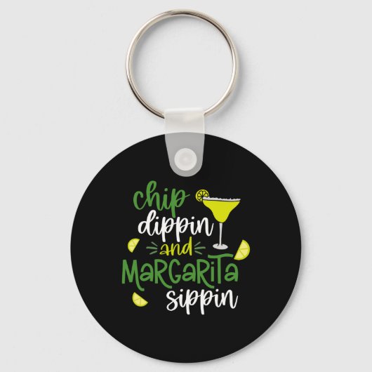 チップDippin'とMargarita Sippin'Cinco De Mayo F キーホルダー (正面)