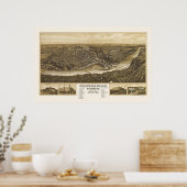 チッペワ秋, WIパノラママップ – 1907 ポスター (キッチン)