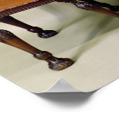 チッペンデール彫りホールsettee, c.1770 ポスター (角)