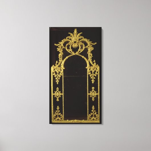 チッペンデール鏡, c.1750 キャンバスプリント (正面)