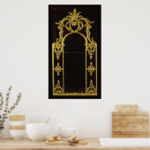 チッペンデール鏡, c.1750 ポスター (キッチン)