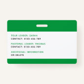 チッレンフォトIDバッジ音楽ツアー学校旅行 バッジ (裏面)