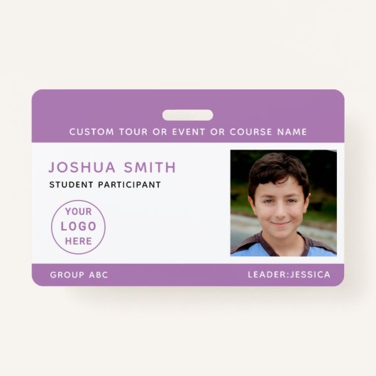 チッレンフォトIDバッジ音楽ツアー学校旅行 バッジ (正面)