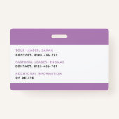 チッレンフォトIDバッジ音楽ツアー学校旅行 バッジ (裏面)