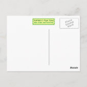 チッ生まれたばかりのク ポストカード (裏面)