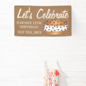 チッ祝ウィッチアイスクリームソーシャル誕生日パーティー 横断幕 (インサイチュ)