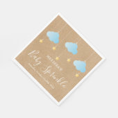 チッ素朴クレ振りかける男の赤ちゃん振りかける スタンダードランチョンナプキン (角)