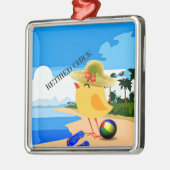 チッ退職したクアットザビーチセラミックオーナメント メタルオーナメント (左)