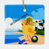 チッ退職したクアットザビーチ セラミックオーナメント (正面)
