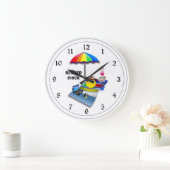 チッ退職したクアットザビーチ ラージ壁時計 (ホーム)