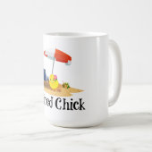 チッ退職したクオンビーチ コーヒーマグカップ (正面右)