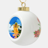 チッ退職したクオンビーチ セラミックボールオーナメント (右)