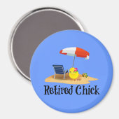 チッ退職したクオンビーチ マグネット (正面/裏面)