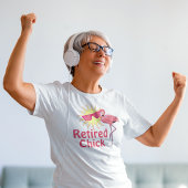 チッ退職したクフラミンゴハッピーサン顔 Tシャツ