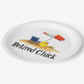 チッ退職したク – ハイビスカス ペーパープレート (アングル)