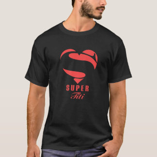 チティ・スすごいーパーヒーロー贈り物ファミリークリスマス衣装 Tシャツ