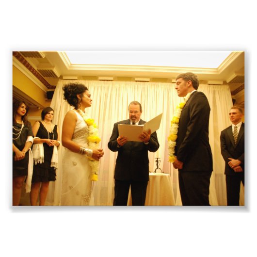 チトラとジェフ結婚リー： フォトプリント            (正面)