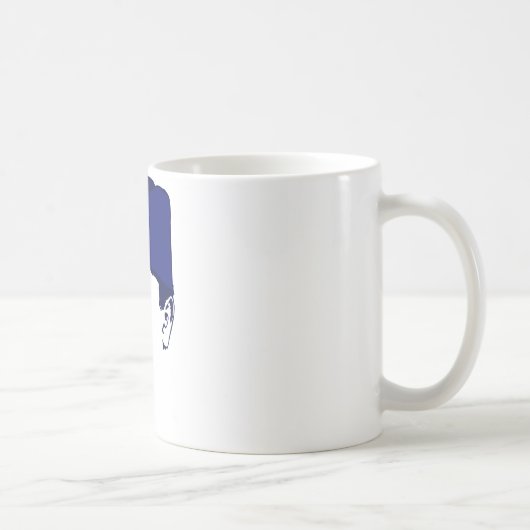 チトーのjosipのBrozのポートレートのイラストレーション コーヒーマグカップ (右)