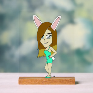 チニバニーの少女 アクリルサイン